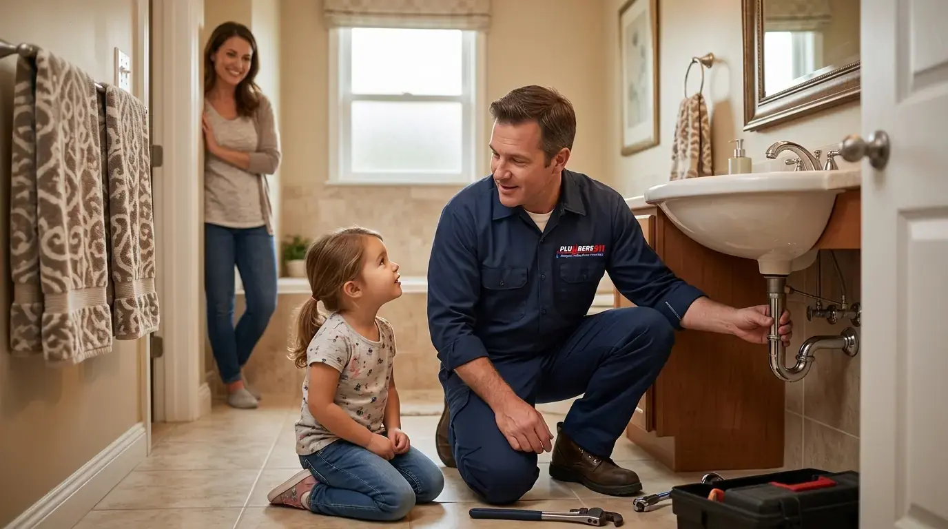 Licensed plumber at work in Lansing, IL